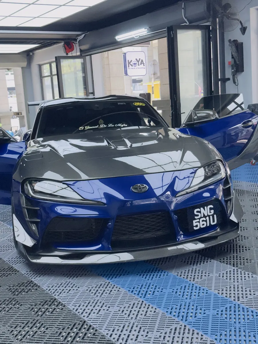 The same Toyota Supra after detailing
