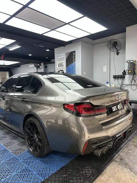 Grey BMW M5 after a KOYA detail