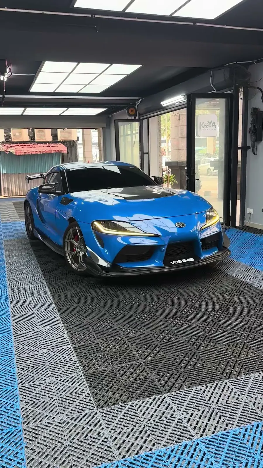 Blue Supra in the KOYA bay